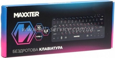  Maxxter KBW-C01B-UA Wireless UA Black (KBW-C01B-UA)