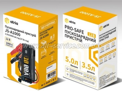 ����� �������� ���������� Atria 10000mAh 1000A QC18W LED ������� (JS-A1000)