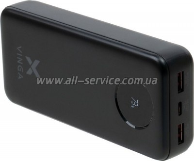   Vinga 20000 mAh 22.5W Display Black (VPBB2022)