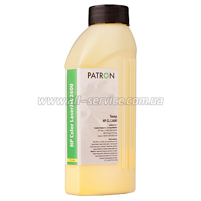 ТОНЕР HP CLJ 2600 YELLOW ФЛАКОН 100 г PATRON ТОНЕР HP CLJ 2600 YELLOW ФЛАКОН 100 г PATRON