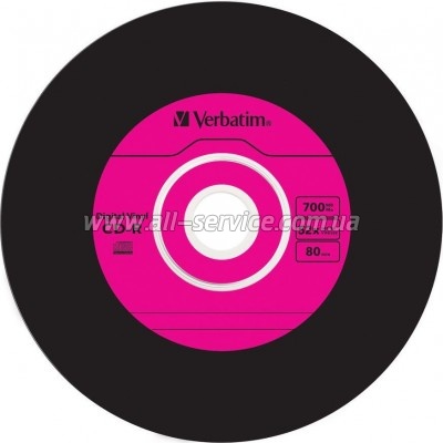 ���� Verbatim CD-R 700Mb 52x Slim case Vinyl AZO (43426)