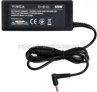���� ������� � �������� Vinga HP 65W 19.5V 3.33� 4.5*3.0 (VPA-1953-HP4530-101)