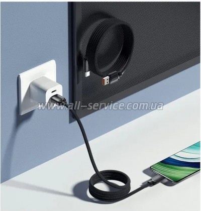 ���� ������ USB 2.0 AM to USB-C 1.0m 7A black Essager (EXCT-TD01-P)