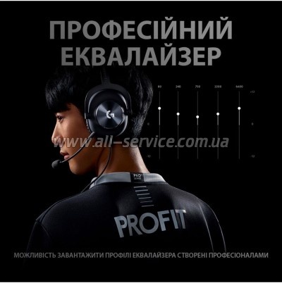 �������� Logitech G PRO X Gaming Headset + Stand USB Black (991-000358)