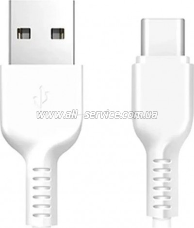 ���� ������ USB 2.0 AM to USB-C 1.0m 3A X13 white HOCO (6957531061199)
