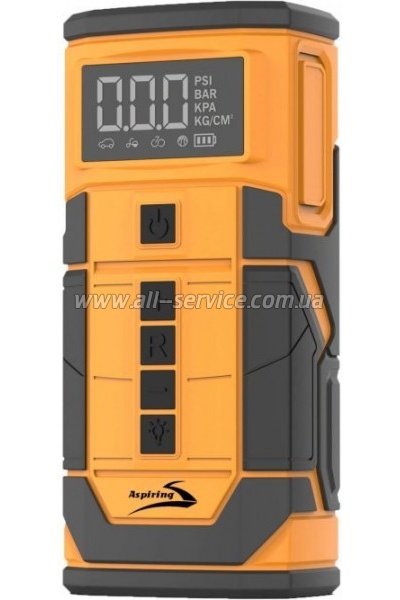    Aspiring Jump 3 8000mAh Power bank 3-in-1 with inflator, compressor, car charging (JM8000PIWC)