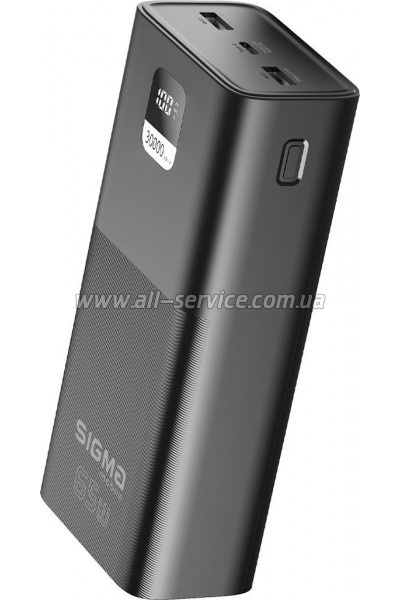 ������� ������������� Sigma X-power SI30A6QLX 30000mAh PD 65W black (4827798835111)