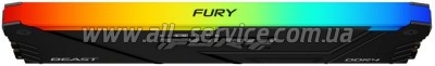 ������ ������ ��� ���������� DDR4 32GB 3200 MHz Beast RGB Kingston Fury (ex.HyperX) (KF432C16BB2A/32)