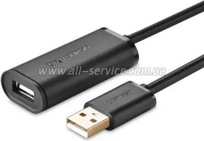 ���� ������ USB 2.0 AM to AF 10.0m Active black Ugreen (10321)