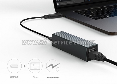   QNAP USB 3.2 Gen 1 to 5GbE Adapter (QNA-UC5G1T)