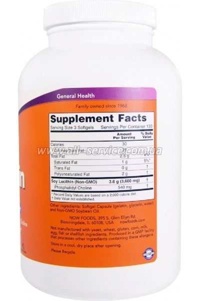  Now Foods  1200, Lecithin, 400   (NOW-02214)