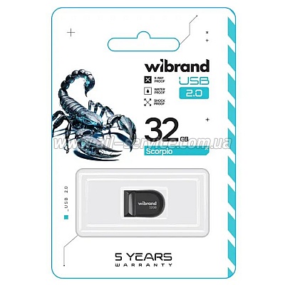  Wibrand 32GB Scorpio Black USB 2.0 (WI2.0/SC32M3B)