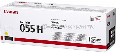  055 Canon i-sensys MF742Cdw/ MF744Cdw/ MF746Cx/ LBP663Cdw/ LBP664Cx Yellow (3013C002)