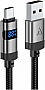 ���� ������ USB 2.0 AM to USB-C 1.2m digital display braided C15-04 black Acefast (6974316283737)