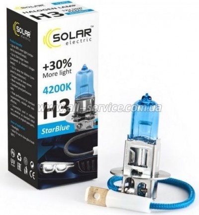  SOLAR H3 12V 55W PK22s StarBlue 4200K (1243)