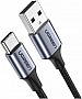 Дата кабель USB 2.0 AM to USB-C 2.0m 90° corner aluminum braid US284 black Ugreen (50942) Дата кабель USB 2.0 AM to USB-C 2.0m 90° corner aluminum braid US284 black Ugreen (50942)