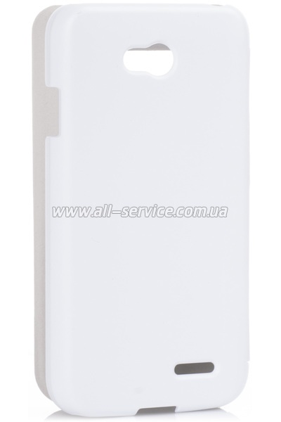  VOIA LG Optimus L70 Dual (D325) - Flip Case (White)