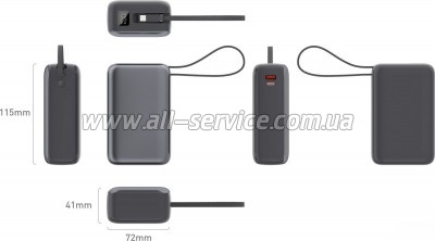 ������� ������������� Vinga 30000mAh PD 65W (VPBB3065C)