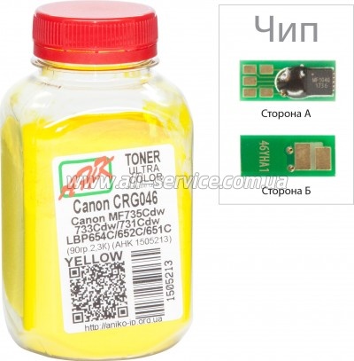  +   Canon LBP650/ MF730/ Canon 046  90 Yellow (1505217)