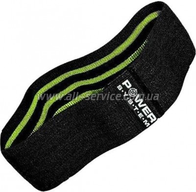  Power System PS-4092 Booty Band LVL 2 Black/Green (4092GN-0)