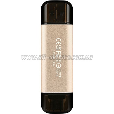  128GB Transcend JetFlash 930C USB 3.2 / Type-C Gold-Black (TS128GJF930C)