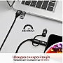 ���� ������ USB 2.0 AM to Lightning + Micro 5P + USB-C black Promate (pentapower.black)