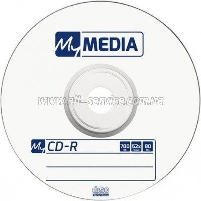  MyMedia CD-R 700Mb 52x MATT SILVER Wrap 50 (69201)