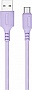 ���� ������ USB 2.0 AM to USB-C 1.0m soft silicone violet ColorWay (CW-CBUC044-PU)