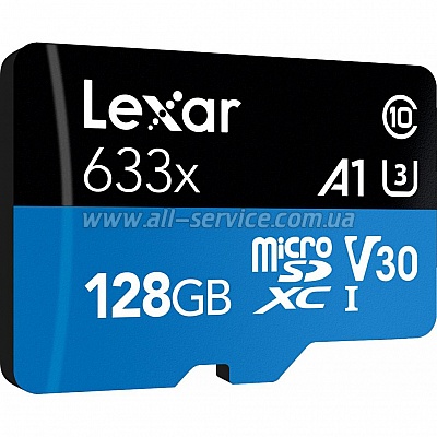   Lexar 128GB microSDXC class 10 UHS-I 633x (LSDMI128BB633A)