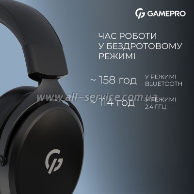 �������� GamePro Asgard Skadi Wireless Black (HSW191B)