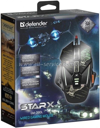  Defender sTarx GM-390L Black (52390)