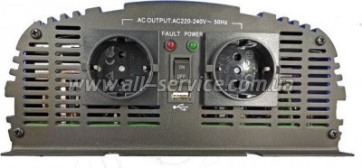 ������������� �������� 12V/220V MS-2500 2500W USB Shuko*2 Tommatech (29448)