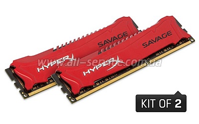 Память 2x4Gb KINGSTON HyperX OC KIT DDR3, 1866Mhz CL9 Savage Red (HX318C9SRK2/8) Память 2x4Gb KINGSTON HyperX OC KIT DDR3, 1866Mhz CL9 Savage Red (HX318C9SRK2/8)