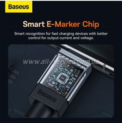 ���� ������ USB-C to USB-C 1.0m CoolPlay Fast Charging 100W blue Baseus (CAKW000203)