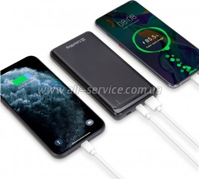 ������� ������������� ColorWay 10000mAh Slim PD 18W Black (CW-PB100LPG3BK-PD)