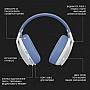  Logitech G435 Lightspeed Wireless Gaming Headset White (981-001074)