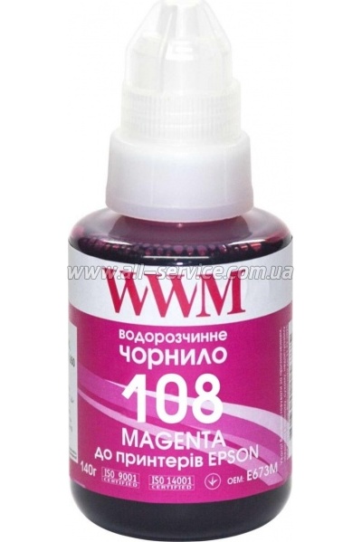 ������� WWM Epson 108 Epson L8050/ L18050 140� Magenta (E108M)