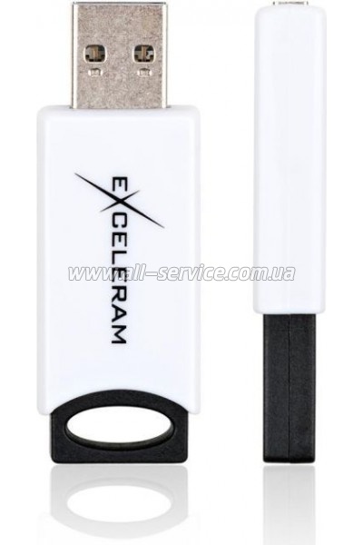  eXceleram 64GB H2 Series White/Black USB 2.0 (EXU2H2W64)