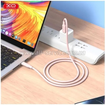 ���� ������ USB-C to USB-C 1.2m pink XO (NB-Q265B-CC.pink)