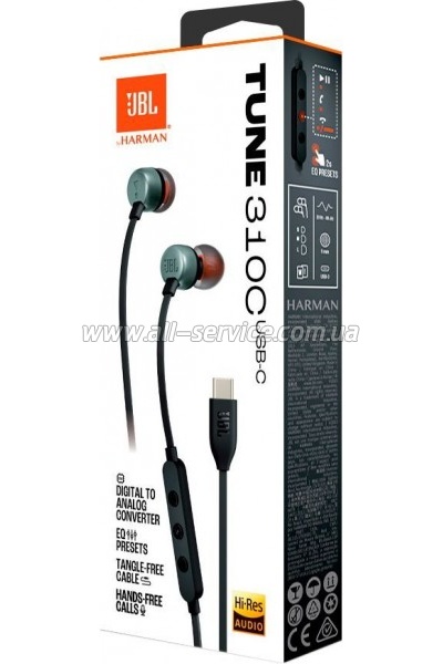 �������� JBL Tune 310C USB-C Black (JBLT310CBLK)