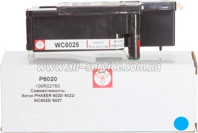 �������� BASF Xerox Phaser 6020/ 6022/ WC 6025/ 6027 ������ 106R02760 Cyan (BASF-KT-106R02760)