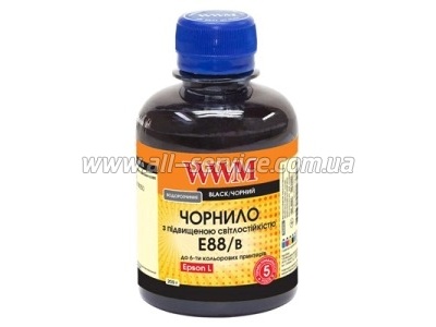  WWM Epson 108/ Epson L8050/ L18050 200 Black  (E88/B)