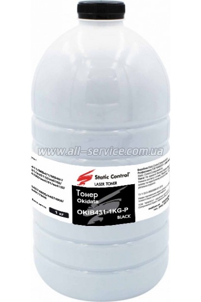 Тонер SCC Okidata B431 бутль 1кг (OKIB431-1KG-P) Тонер SCC Okidata B431 бутль 1кг (OKIB431-1KG-P)