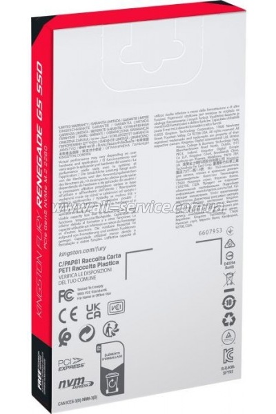  SSD M.2 2280 2TB FURY Renegade G5 Kingston (SFYR2S/2T0)