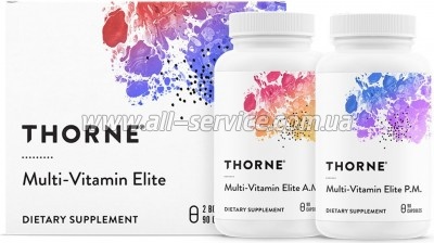  Thorne Research  , Multi-Vitamin Elite A.M. & P.M., 2  (THR-00653)