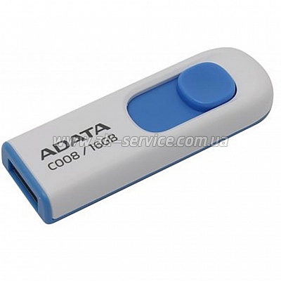  ADATA 64GB C008 White+Blue USB 2.0 (AC008-64G-RWE)