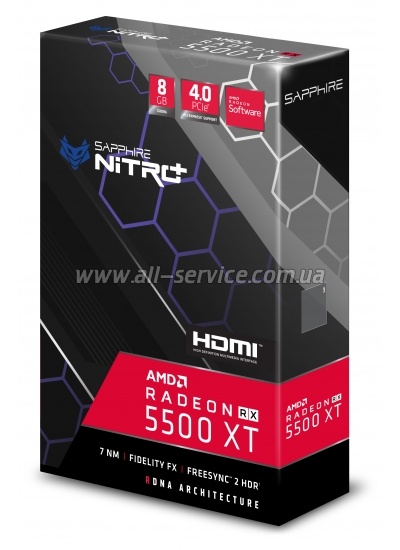  Sapphire NITRO+ RX 5500 XT 8G GDDR6 SE (11295-05-20G)