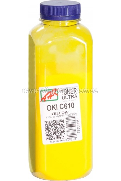 Тонер АНК OKI C610 бутль 150г Yellow (1505368) Тонер АНК OKI C610 бутль 150г Yellow (1505368)