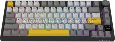  Ajazz AK820 Pro Flying Fish Switch Black RGB USB/Wireless/Bluetooth UA Black (AK820PRO-FF-BGY)