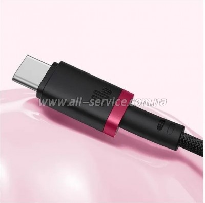 ���� ������ USB-C to USB-C 2.0m 100W Dura Series black red Baseus (P10377803U01-03)